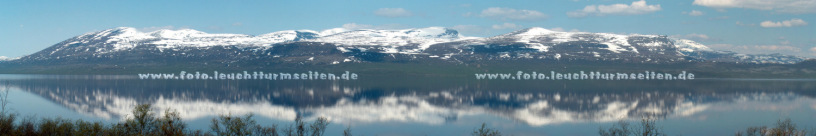 Panorama See Torne Trsk zwischen Narvik und Kiruna