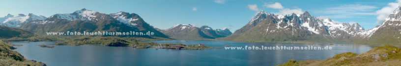 Panorama Austnesfjord - Lofoten Norwegen